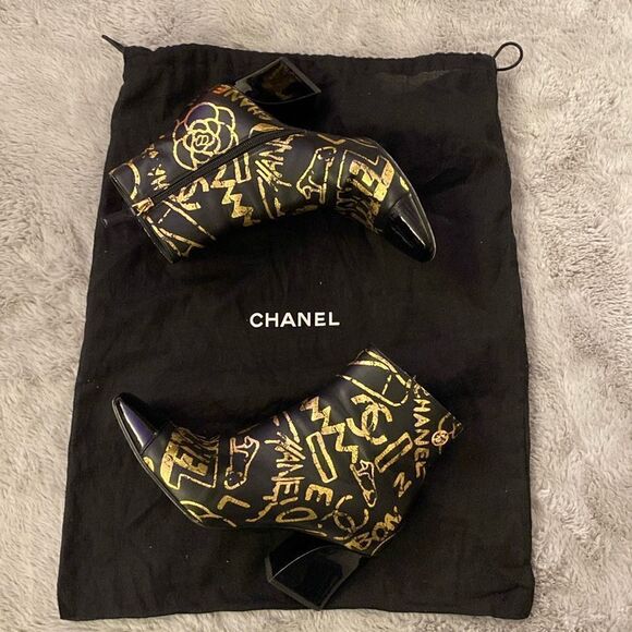 Chanel booties, size 37,5 (7) - Picture 1 of 13